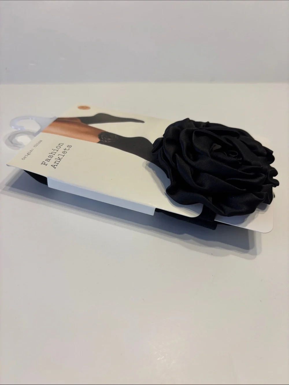A New Day Black Rosette Detail Fashion Anklet Socks